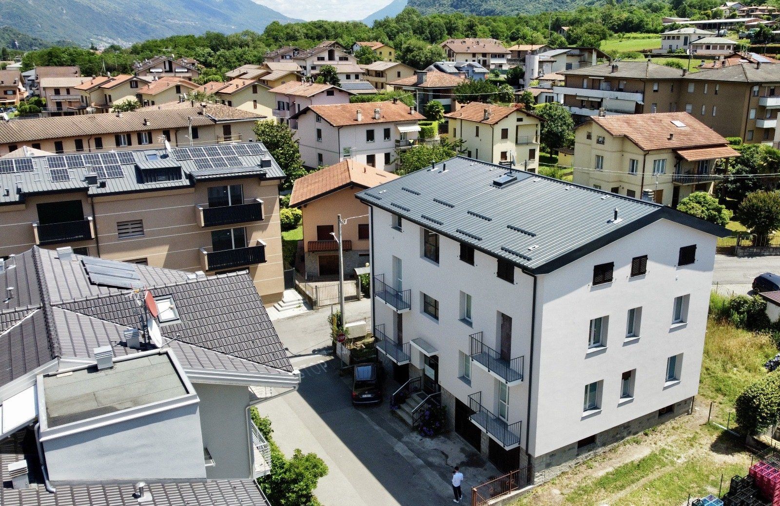 La palazzina dall'alto